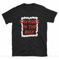 ราคาต่ำสุด!! เสื้อยืด ผ้าฝ้าย ทรงหลวม ลาย Yankees Savages In The Box สไตล์คลาสสิก สําหรับแฟนคลับ ER66WR49275  TSCZ