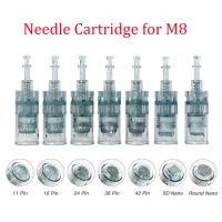 10/20Pcs Dr. Pen M8 Needle Cartridges Bayonet Cartridges 11 16 36 42 Nano Needle MTS Micro Needling for Dr pen M8 Microneedling