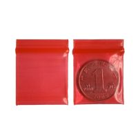 100pcs 3*4cm red Mini Bags Plastic Nuts Coins Packaging Bags Small Plastic Zipper Bag Jewelry Coin Poly Bag Colanders Food Strainers