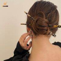 Vintage Chinese Style Acetate Resin Chopstick Hair Sticks/ Marble Print Hairpins Fashion Accessories