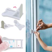 ✘✆∈ Baby Multi-function Door Window Safety Lock Newborn Finger Protector ABS Sliding Lock Children Protection Safety Lock