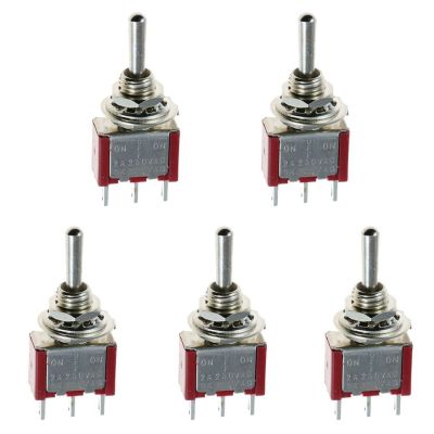 New 5 x Mini Momentary (On)Off(On) Toggle Switch Model Railway SPDT 12Vsilver