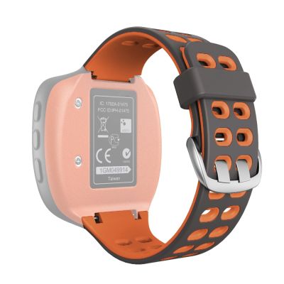 สำหรับ Garmin Forerunner 310XT สายสองนาฬิกาซิลิโคนสี (สีส้มอมเทา)