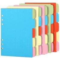 [COD][จัดส่งฟรี]10 Sets A6 Subject Dividers Paper Sheet, Punched File Card Dividers,Tabbed Index Divider for Notebook Insert Planner