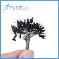 PETIRUN 50pcs ใหม่ ถั่วอวกาศ หมุน เครื่องมือผูก การแยกส่วนพื้นที่สายการประมง ตะขอคู่ แปดแบบ อุปกรณ์คอนแทค