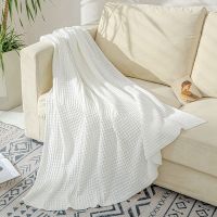 Weave Throw Blanket,Soft Lightweight Breathable - Perfect Blanket Layer for Couch Bed Sofa- Home Decoration