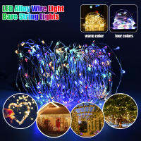 โคมไฟ LED ABL ไฟประดับสวยงามสายทองแดงมีสีสันขนาดเล็กในร่มกันน้ำไฟคริสมาสต์งานเลี้ยงการตกแต่งบ้านห้อง USB ของขวัญ