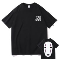 Kaus Motif Pria Wanita Anime Spirited Away T-Shirt Uniseks Vintage Pria Manga Harajuku Kaus Kasual Kerah O S-4XL-5XL-6XL