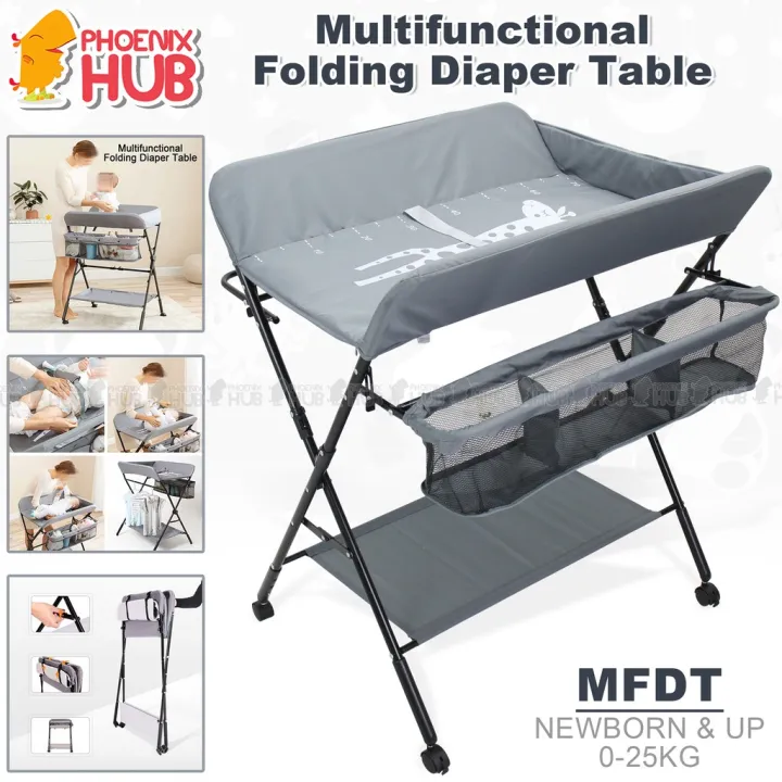 Phoenix Hub MFDT Newborn Baby Kids Foldable Diapers Changing Table