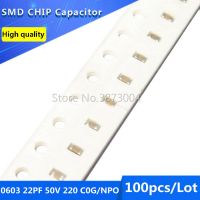 【Factory-direct】 Hareem Mall 100ชิ้น0603 22PF 50V 220 C0G /Npo ชิป SMD