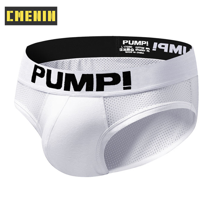 cmenin-pump-1pcsกางเกงชั้นในชายเซ็กซี่กางเกงในชายกางเกงในชายแฟชั่นโพลีเอสเตอร์ลื่น-jockstrap-ชุดชั้นในชายสั้นbikini-h589