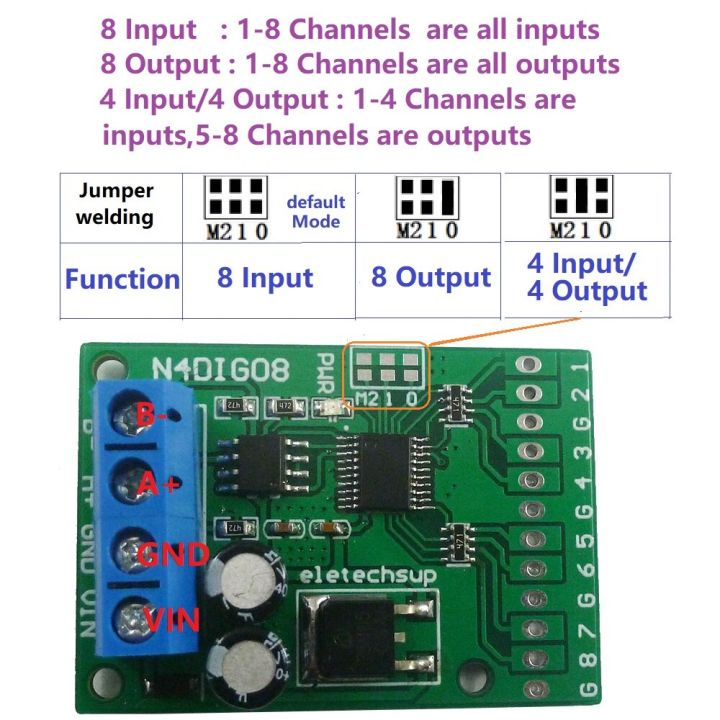 3-in-1-8ch-input-output-สวิทช์ดิจิทัล-ttl-lvttl-cmos-rs485ควบคุม-io-modbus-rtu-board-สำหรับ-plc-relay