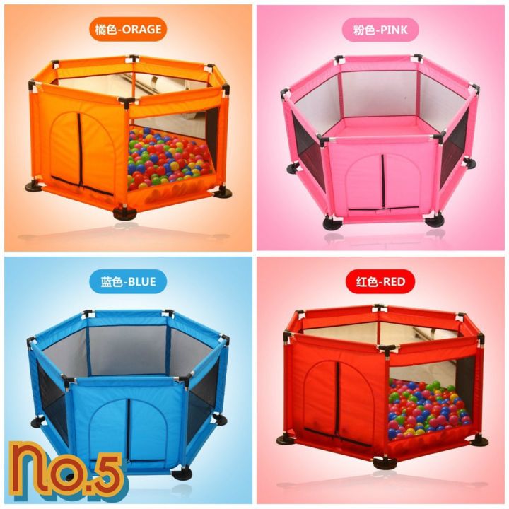 no-5-คอกกั้นเด็ก-บ่อบอล-คอกเด็ก-playpen-6-เหลี่ยม-6-ด้าน