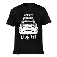 Landrover Defender 90 110 One Life Live It Off Road Land Rover Mens Short Sleeve T-Shirt