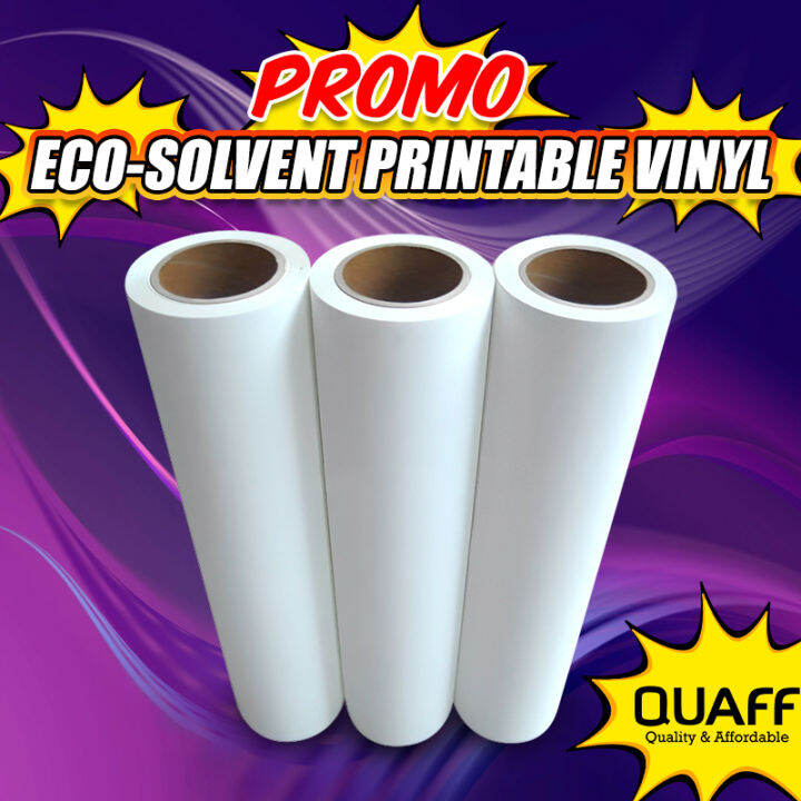 Quaff Package Eco-Solvent Printable Vinyl For T-Shirt 25 Meters Roll | Lazada PH