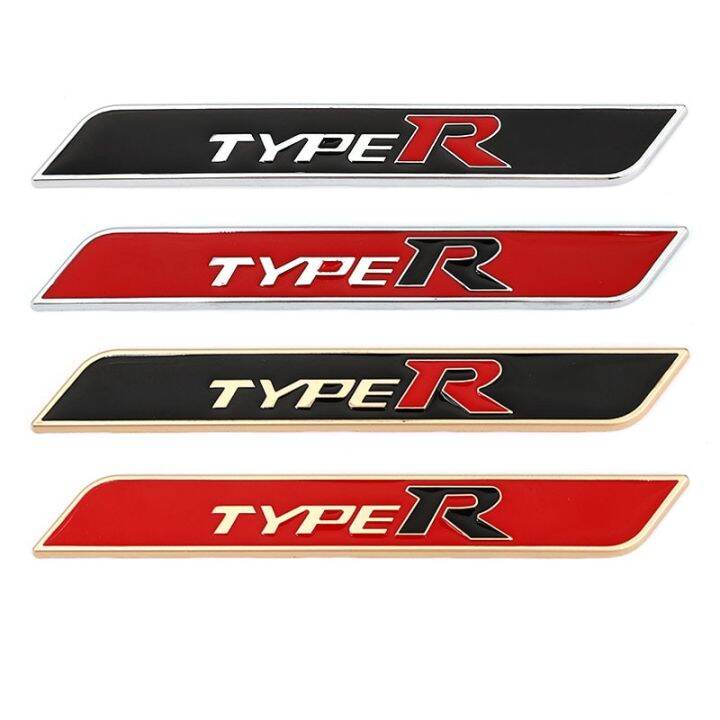 Hot 3D Metal Car Stickers Type R Logo Emblem Badge Decals for Honda ...