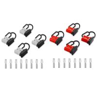 4 Pcs 6 8 Gauge 50A Battery Quick Connect/Disconnect Jumper Cable Plug Connector Kit for Towing Systems