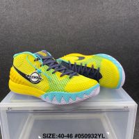 2023 New HOT ●Original ΝΙΚΕ Kyri- 1 P- R- E- -H- E- A-T- -E- P- Fashion Basketball Shoes Comfortable Sports Shoes Yellow Green