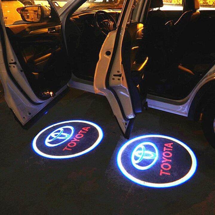 2pcs Car Vehicle Door Laser Light Logo LED Light for Toyota Lazada
