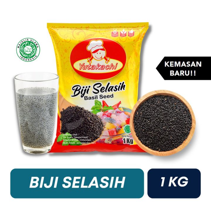 Biji Selasih Super 1 Kg Selasih Yutakachi Bahan Es Pusat Bahan