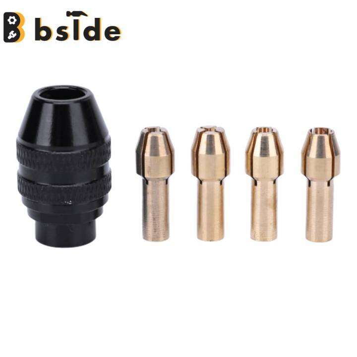 [Bside Tool Store] 10pcs Drill Chuck Collet Set Brass Keyless Drill Bit