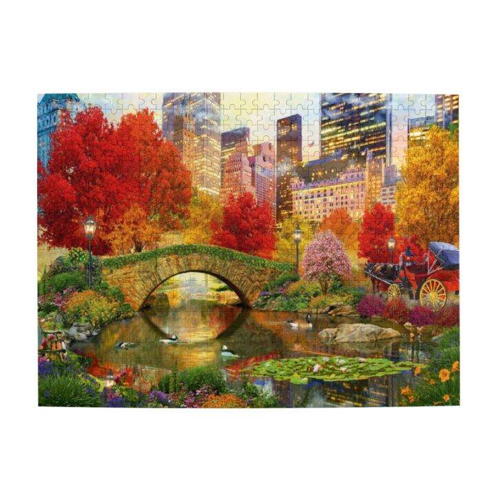 central-park-nyc-wooden-jigsaw-puzzle-500-pieces-educational-toy-painting-art-decor-decompression-toys-500pcs