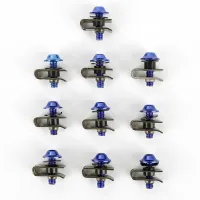 10set/lot Motorcycle Accessories Car Scooter ATV Moped Ebike Plastic Cover Metal Retainer Self tapping Screw And Clips M4 M5