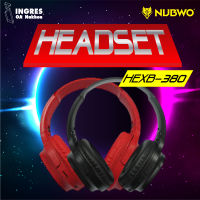 หูฟังบลูทูธ แบบครอบ NUBWO Wireless Headset HEXB-380