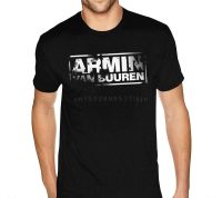 Mens Large T-shirt Grey 1 Armin Van Buuren A State Of Trance T Shirts Mens Short Sleeved Blue Crew Tees Shirts