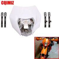 ✖☃✜ Orange Enduro Dual Sport Headlight 12V 35W Head Light For KTM SMR EXC SX Fairing Mask