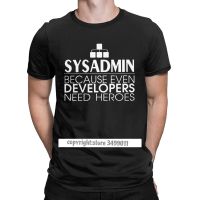 Men Tshirts Sysadmin Developers Heroes Cotton Tees Linux Sysadmin Unix Debian Ubuntu Administrator T