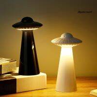 ✙☍ Big UFO Design Mini Rechargeable LED Table Lamp Stepless Dimming Night Light Decor