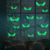 Halloween Luminous Wall Decals เรืองแสงในที่มืดตาสติกเกอร์หน้าต่างสำหรับตกแต่งฮาโลวีน Party Supplies