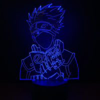 Naruto Night Light 3D อะนิเมะ ILLUSION โคมไฟอะคริลิคใส LED TOUCH เปลี่ยนสีรีโมทคอนลลบ Itachi รูปเด็ก