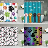 【CW】┋∈  Cartoon Shower Curtains Dog Print Kid Fabric Accessories Set