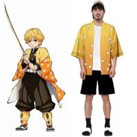 [shiping 24h ] Anime Outerwear Demon Slayer: Kimetsu no Yaiba Kamado Nezuko Cosplay Loose Haori Coat