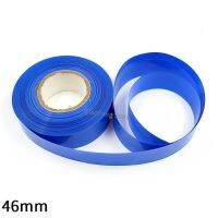 PVC Heat Shrink Tube 46mm Width Blue Protector Shrinkable Cable Sleeve Sheath Pack Cover for 18650 Lithium Battery Film Wrap Electrical Circuitry Part