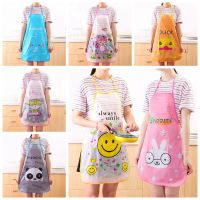 Women Cartoon Fruits Waterproof PVC Apron Kitchen Restaurant Cooking Bib Aprons Aprons