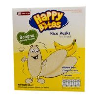 Import products♦ (แพ็ค2)Namchow Happy Bites Banana Flavour50g./น้ำเชาว์แฮปปี้ไบทส์รสกล้วย50กรัม