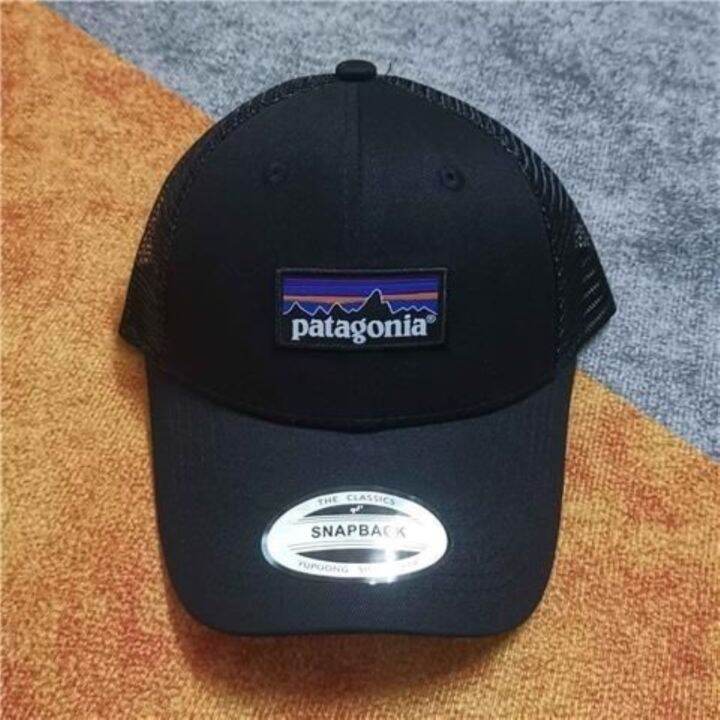 patagonia-patagonia-สไตล์วินเทจหมวกเบสบอลสำหรับกลางแจ้งกีฬาเป็ดลิ้นหมวกแบบตาข่ายแว่นกันแดดลำลอง