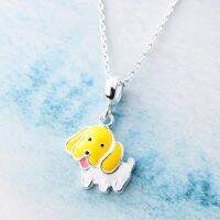 New Arrival Cute Animal Puppy Beautiful Silver Plated Jewelry Two Colors Dog Clavicle Chain Pendant Necklaces N176