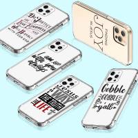 เคสโทรศัพท์ หรับ Samsung A34 M52 A04 M30S A23 M23 M53 M21 A54 M30 A40S A9 A14 A04S M33 Plus อ่อนนุ่ม โปร่งใส ปก T-23 Bible Verse