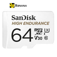 [เมมโมรี่การ์ด] SanDisk High Endurance MicroSDHC Class 10 64GB (SDSQQNR_064G_GN6IA) White by Banana IT