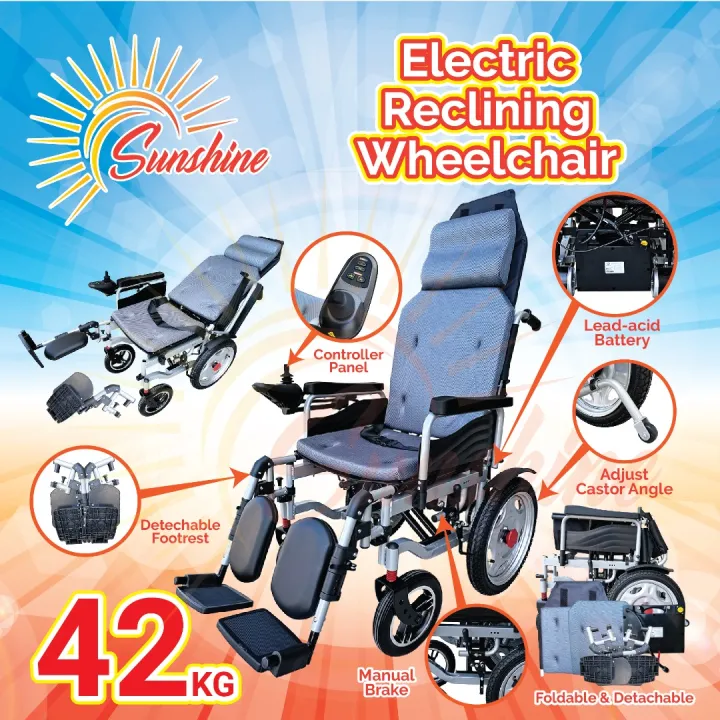 Electric Reclining Wheelchair Lazada