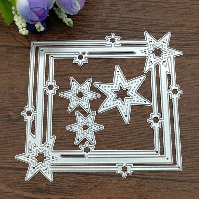 Star Frame Carbon steel Die Cutting Dies Scrapbooking Embossing Dies Cut Stencils DIY Decoration metal Paper Cards Template  Scrapbooking