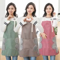 Adjustable Hand-wiping Apron / Waterproof Striped Bib / Apron For Kitchen Restaurant And Bakery