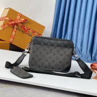 TOP.1LV คลาสสิก3 In 1ของผู้ชายกระเป๋าหิ้วกระเป๋าสะพายข้างอเนกประสงค์คุณภาพสูงกระเป๋าถือแบบมีซิปลำลองกลางแจ้งพร้อมกล่องของขวัญ