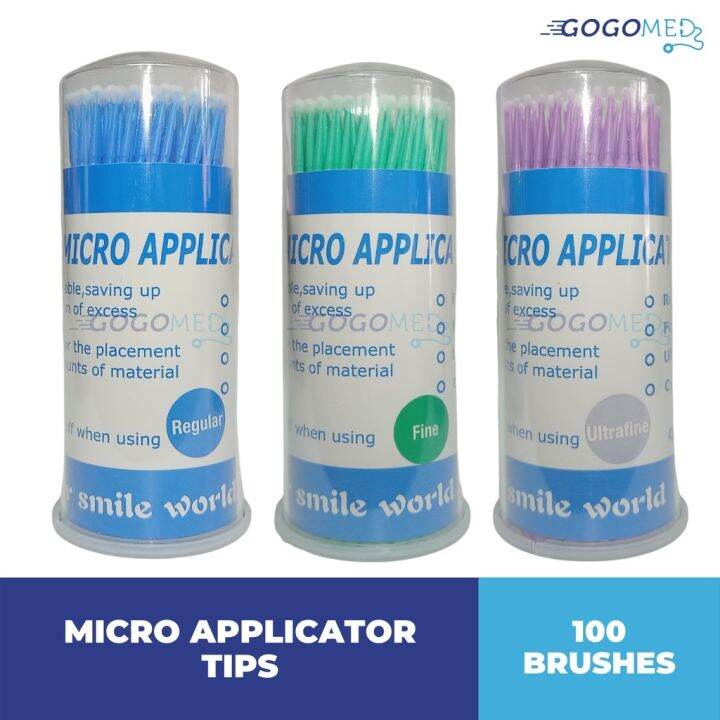 Dental Disposable Micro Applicator Tips Brush Medical Grade Superfine