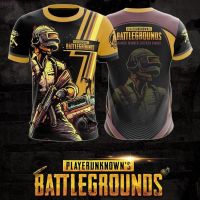 2023 In stock Summer  Pubg Jersey t shirt Men Women T-shirt Short Sleeve 3d Print Tops Tee Unisex  t shirt，Contact the seller to personalize the name and logo