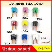 VERA ฟิวส์เมน ตัวผู้ ขาตรง หัวผ่า FUSE MAIN 20A 30A 40A 50A 60A 70A 80A 100A 120A ฟิวส์เสียบ ฟิวส์รถยนต์ ราคา อันละ